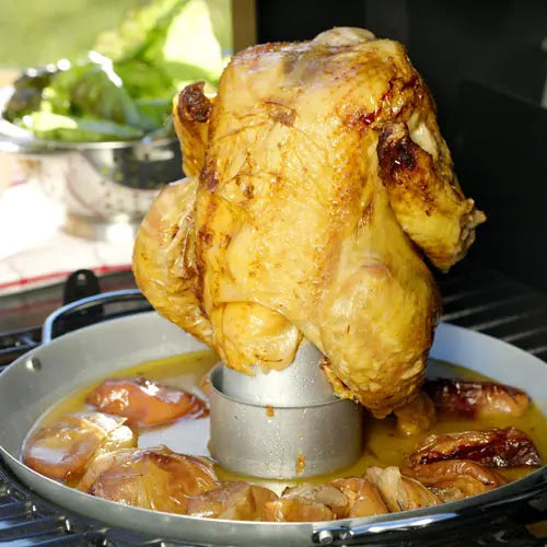 Brathähnchen mit apfelwein (cider) - Campingaz & Coleman