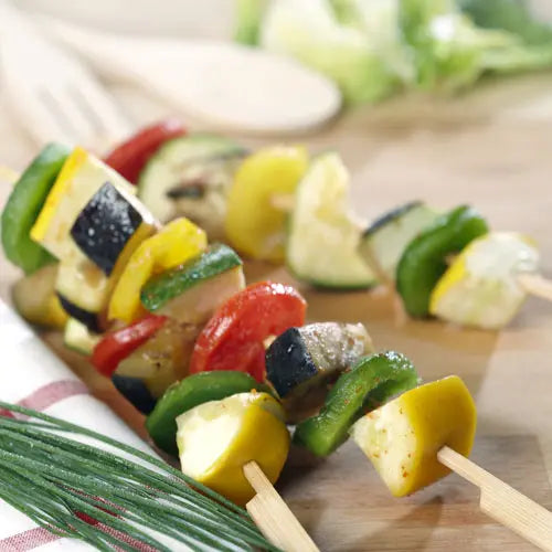 Gegrillte chili-gemüsespieße - Campingaz & Coleman