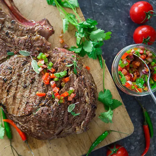 Prime Rib mit Criolla Salsa - Campingaz & Coleman
