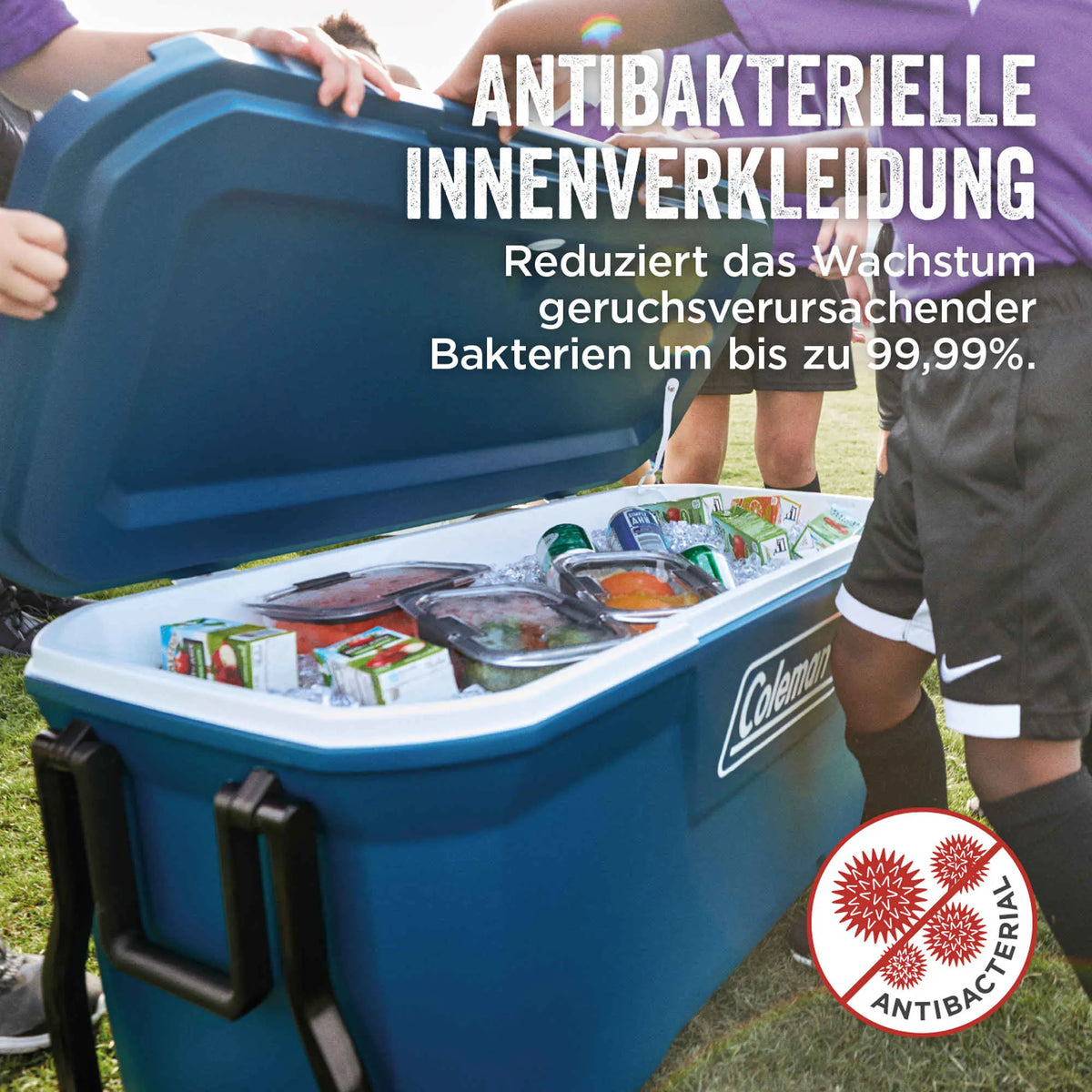 Coleman 50QT Xtreme Wheeled | 47 Liter Kühlbox mit Rollen | bis zu 4 Tage Kühlung  Kühlbox Campingaz & Coleman