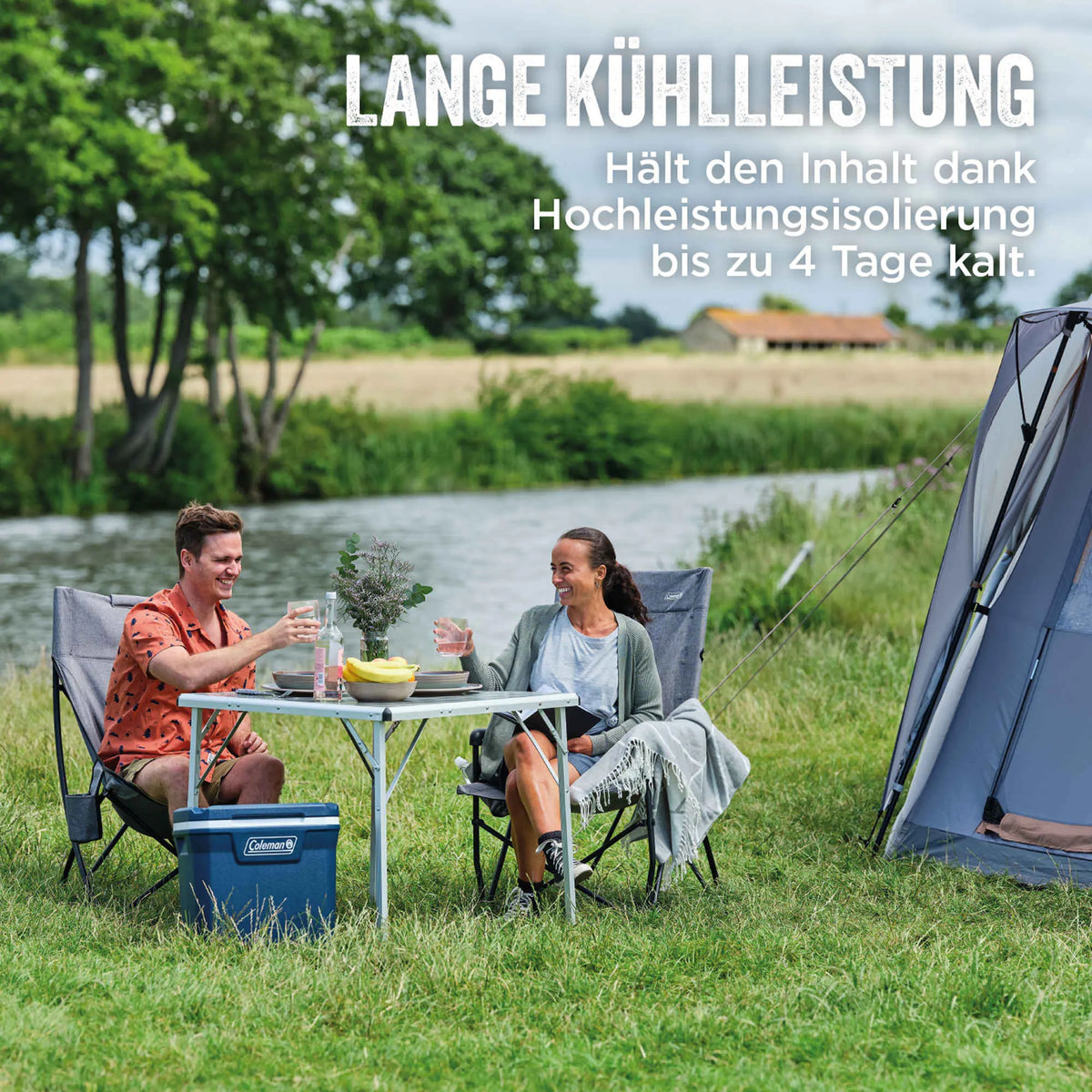 Coleman 50QT Xtreme Wheeled | 47 Liter Kühlbox mit Rollen | bis zu 4 Tage Kühlung  Kühlbox Campingaz & Coleman