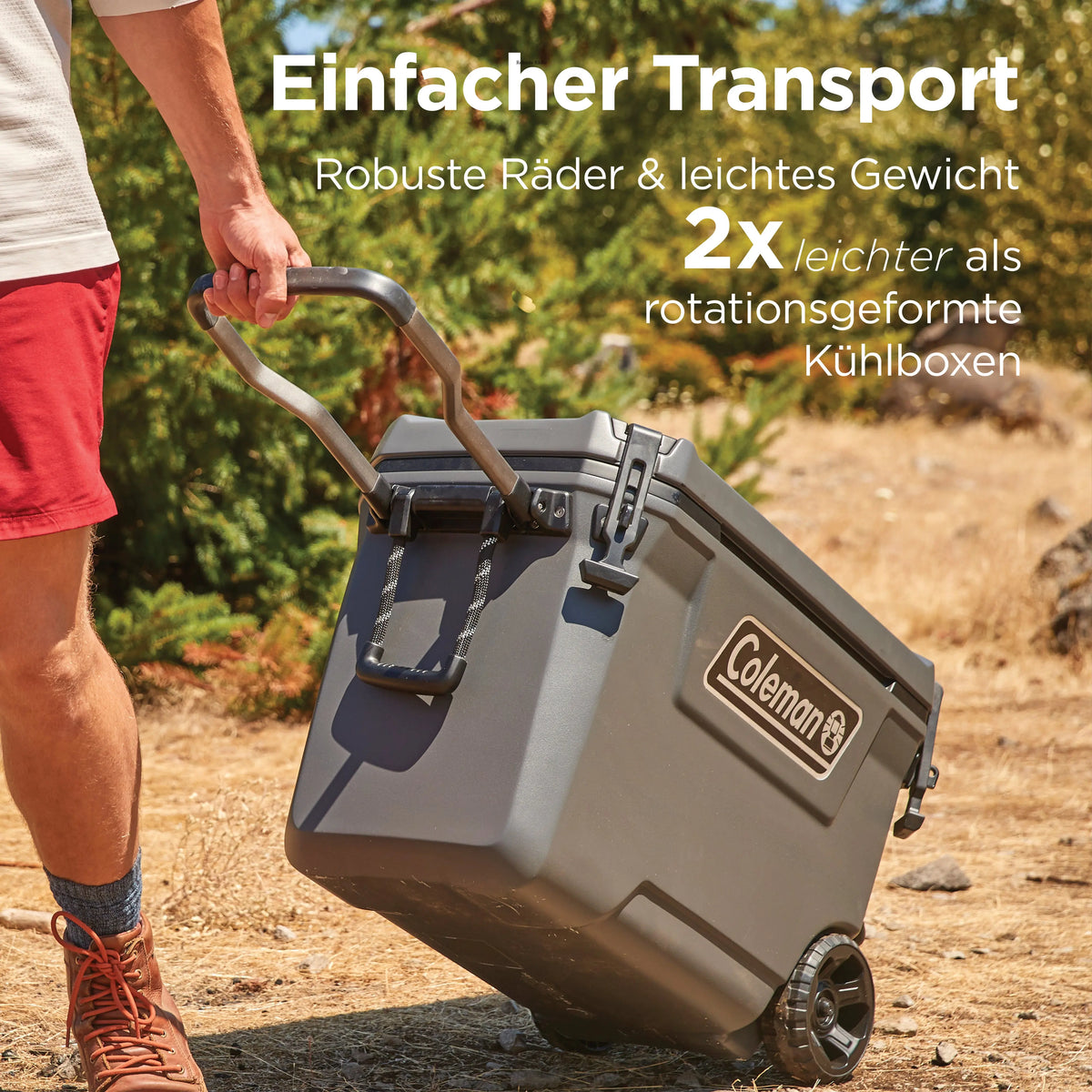 Coleman Convoy 65 QT Kühlbox mit Rollen Coleman