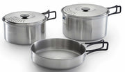 Camping-Geschirrset aus Edelstahl, 5-teilig   Campingaz & Coleman