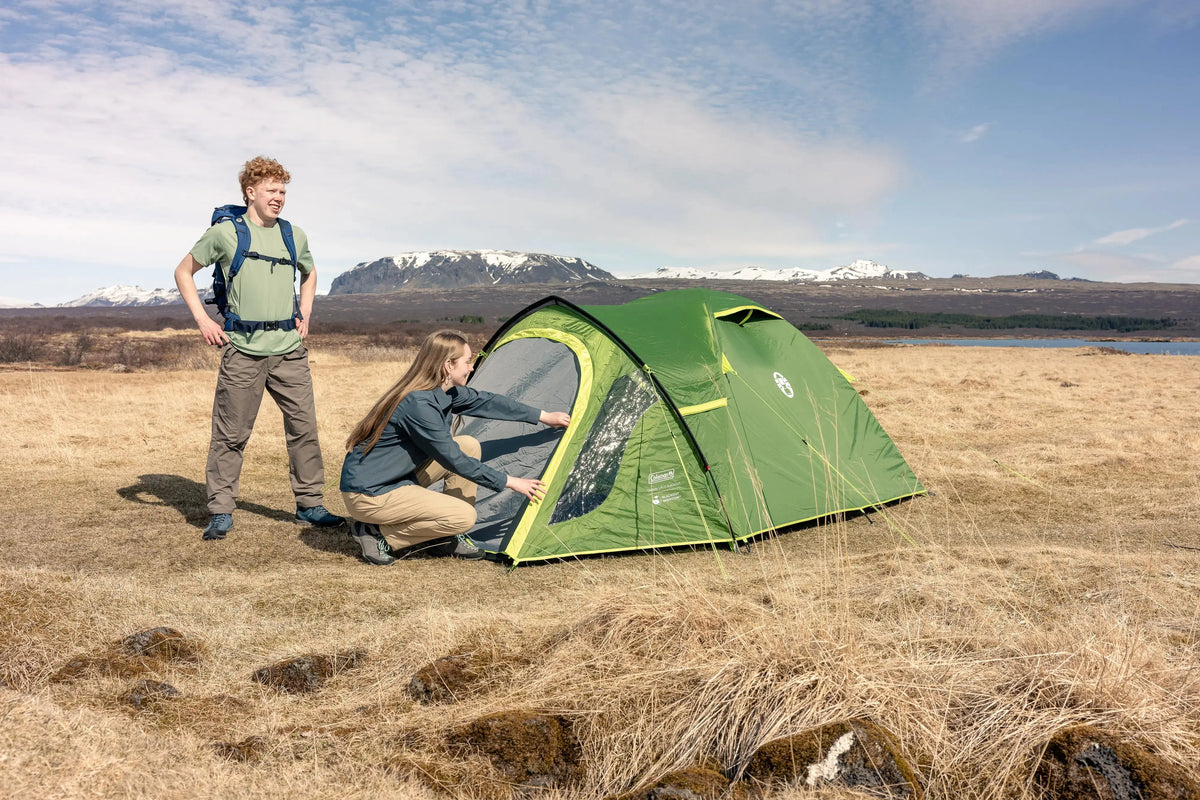 Coleman Darwin 3 Plus Blackout Kuppelzelt mit Vorzelt | 3 Personen  Zelt Campingaz & Coleman