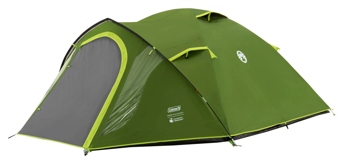 Coleman Darwin 4 Plus Blackout Kuppelzelt mit Vorraum | 4 Personen  Zelt Campingaz & Coleman