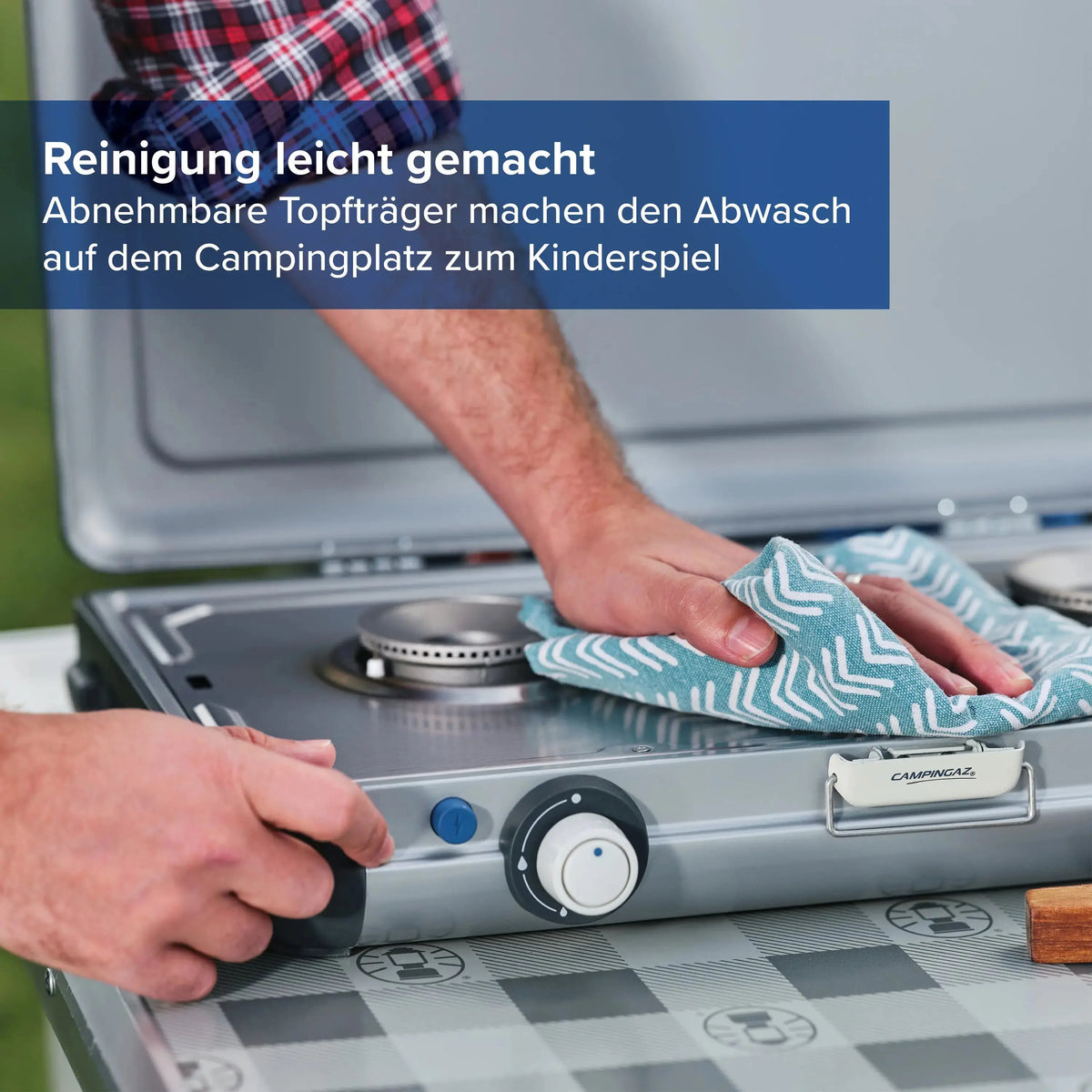 Camping Kitchen 2 Grill & Go Caravan | 30 mbar speziell für Wohnmobile  Gaskocher Campingaz & Coleman