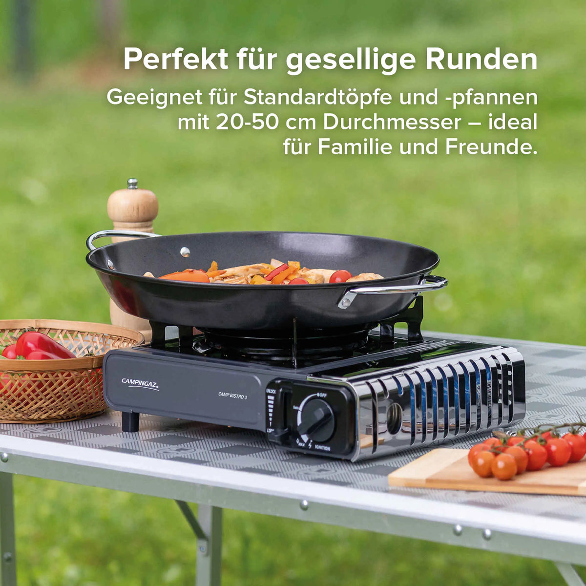 Campingaz Gaskocher Camp'Bistro 3 mit Grillplatte | 1 Brenner  Gaskocher Campingaz & Coleman