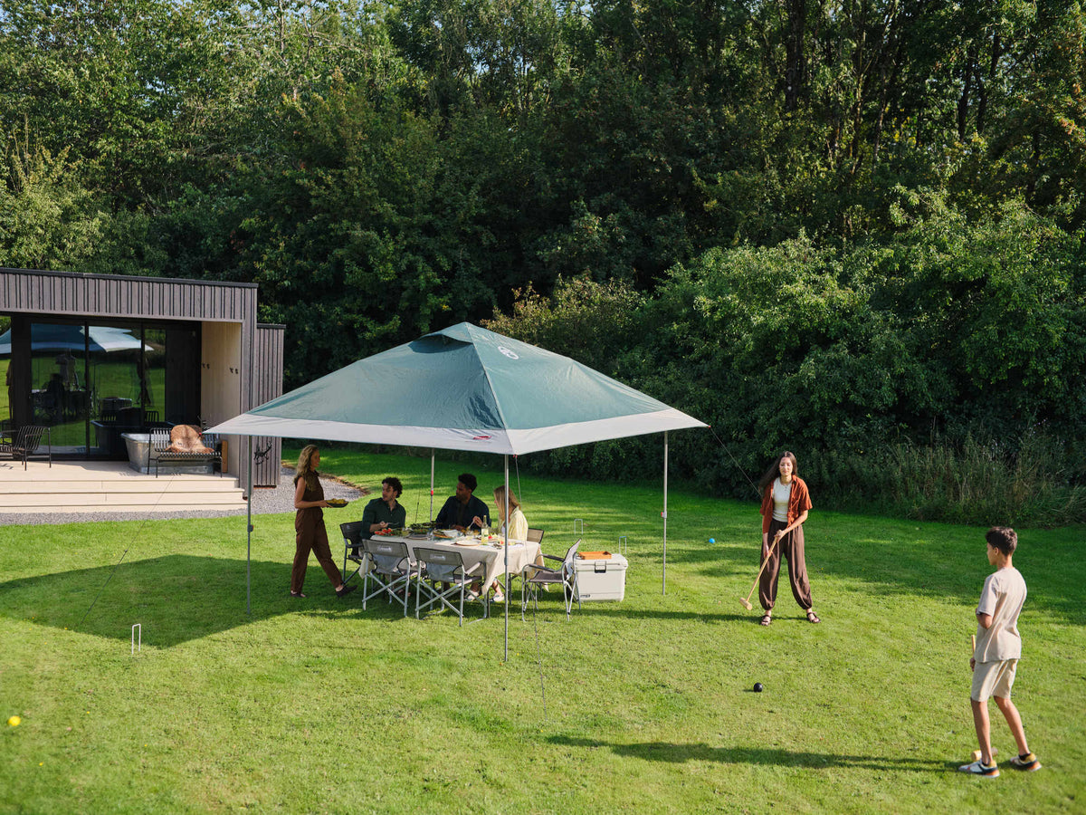 Coleman FastPitch OnePush Shelter Pavillon L | 4 x 4 m  Pavillon Campingaz & Coleman