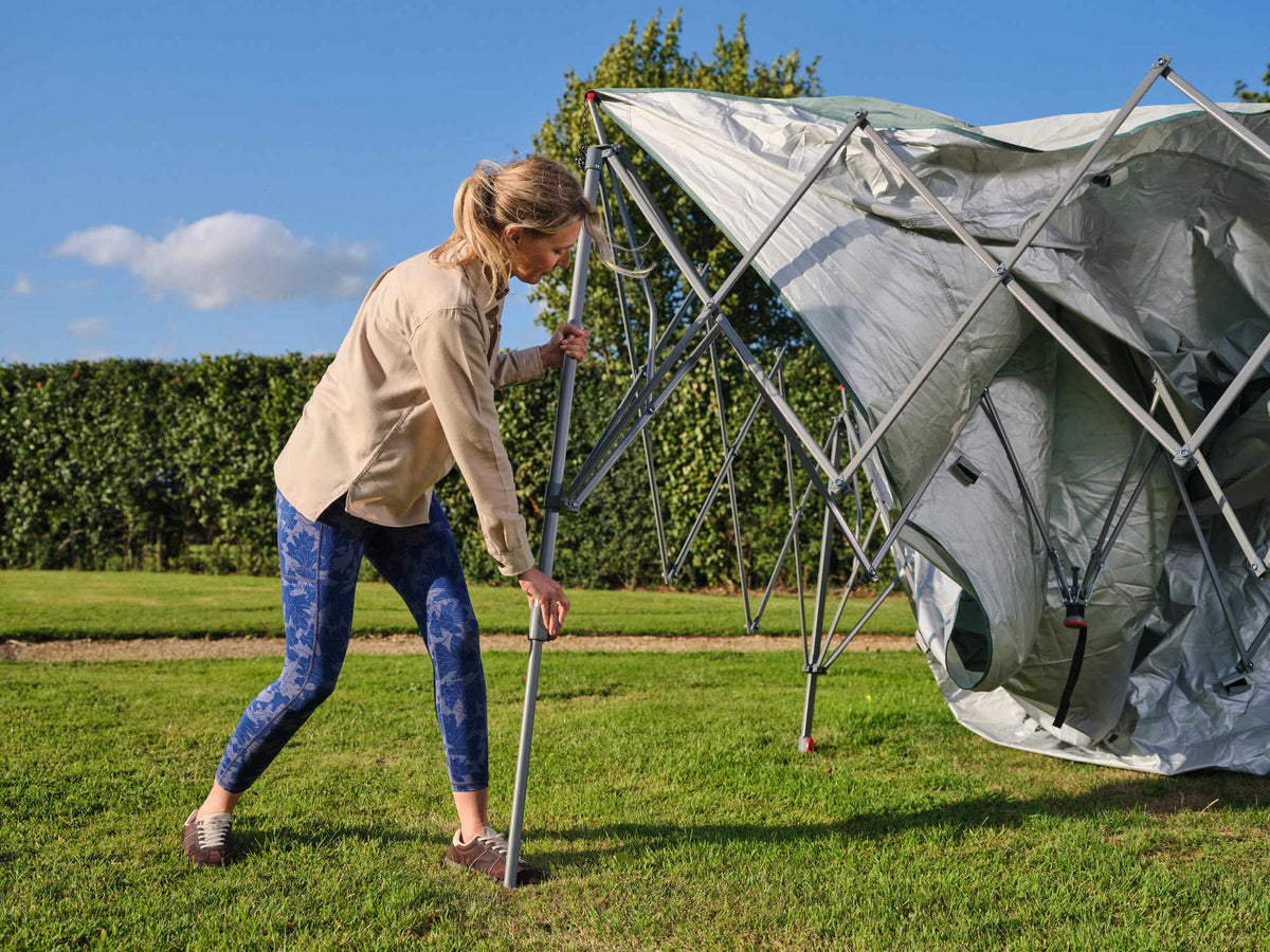 Coleman FastPitch OnePush Shelter Pavillon L | 4 x 4 m  Pavillon Campingaz & Coleman