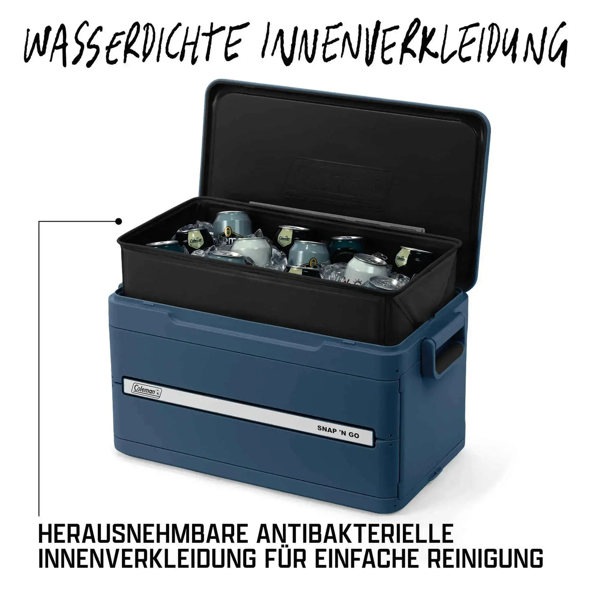 Coleman Snap ‘N Go 35QT | 33 Liter faltbare Kühlbox | 2 Tage Kühlung  Kühlbox Campingaz & Coleman