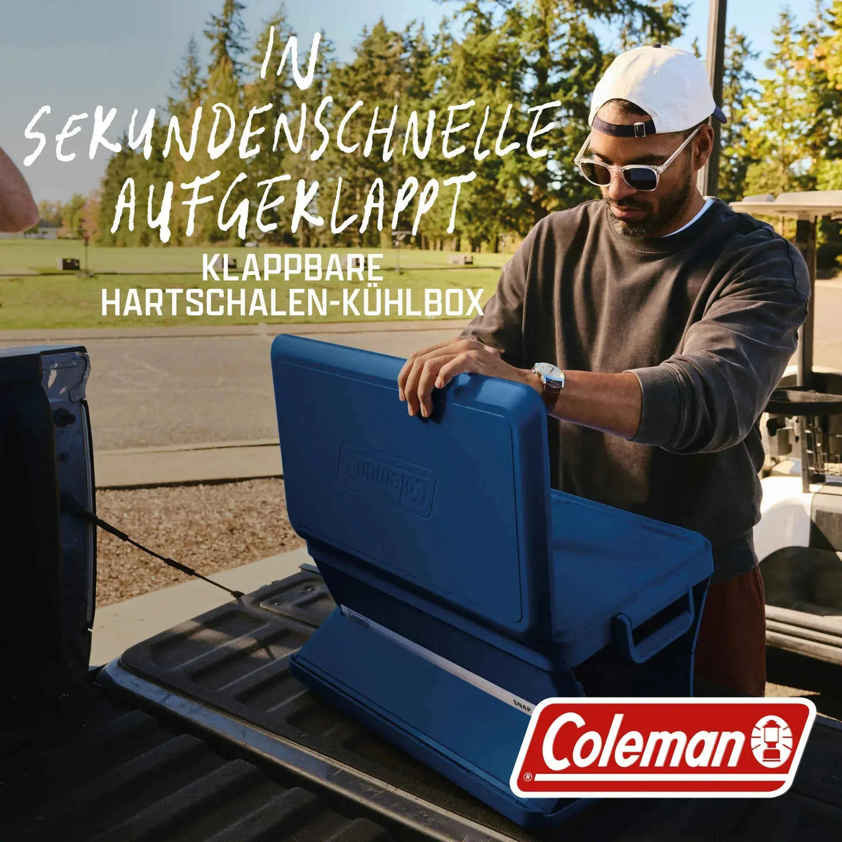 Coleman Snap ‘N Go 45QT | 42 Liter faltbare Kühlbox | 2 Tage Kühlung  Kühlbox Campingaz & Coleman
