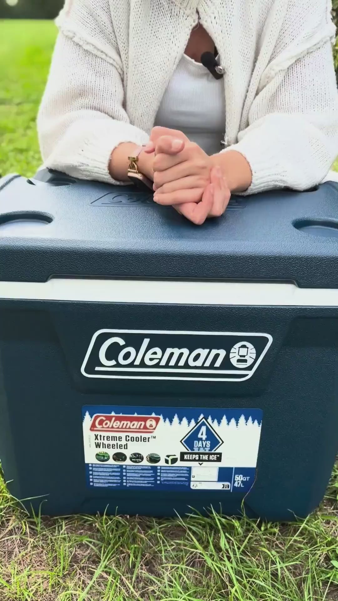 Video laden: Coleman 50QT Xtreme Wheeled | 47 Liter Kühlbox mit Rollen | bis zu 4 Tage Kühlung