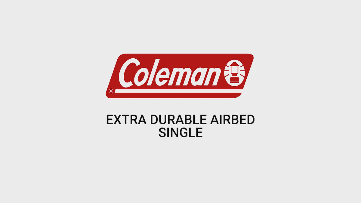 Video laden: Coleman Extra Durable Single Luftbett | 198 x 82 x 22 cm | 1 Person