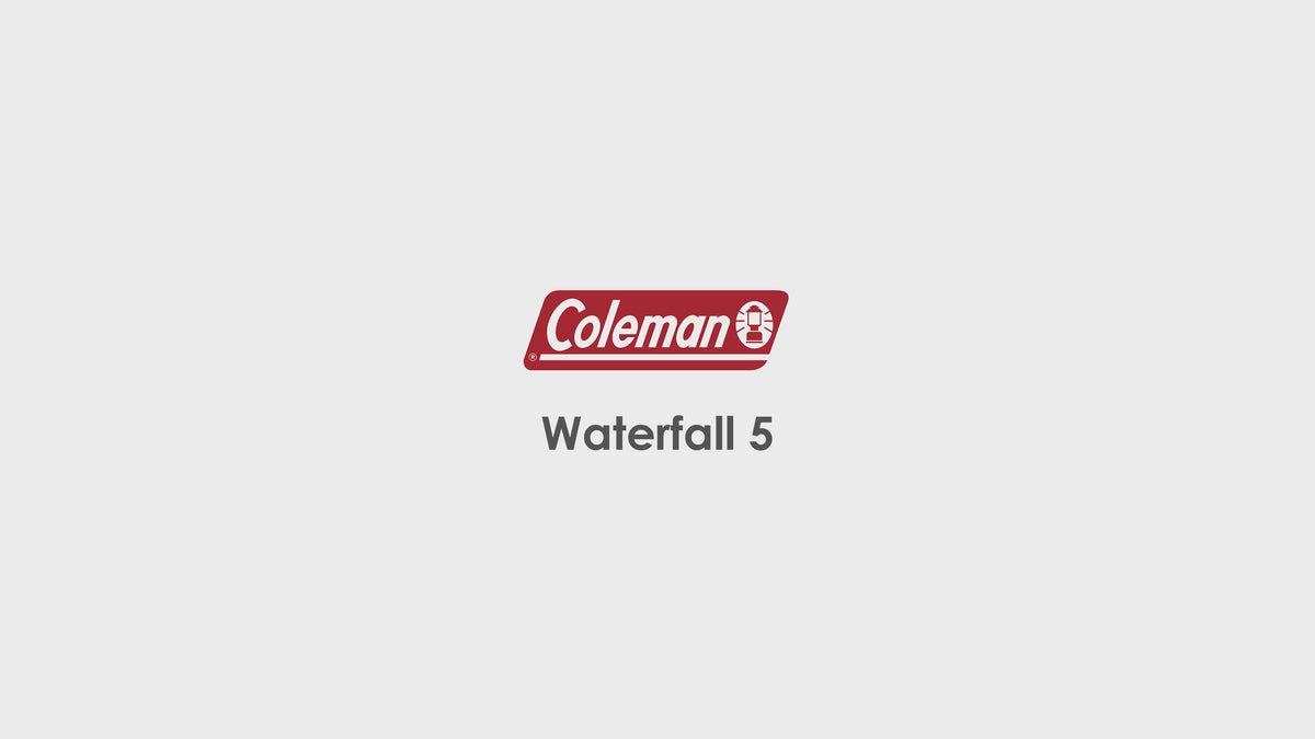 Load video: Coleman Waterfall 5 Family Tent | Tunnel &amp; Dome Tent | 5 Person