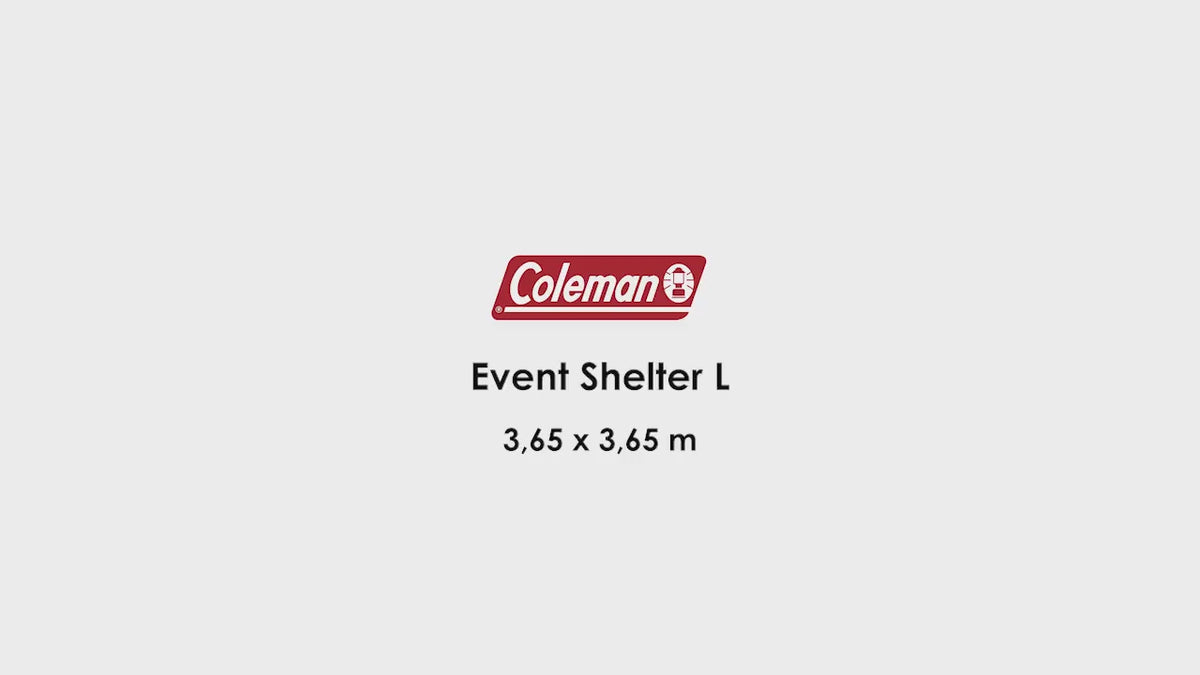 Video laden: Coleman Event Shelter L Pavillon | 3.6 x 3.6 m