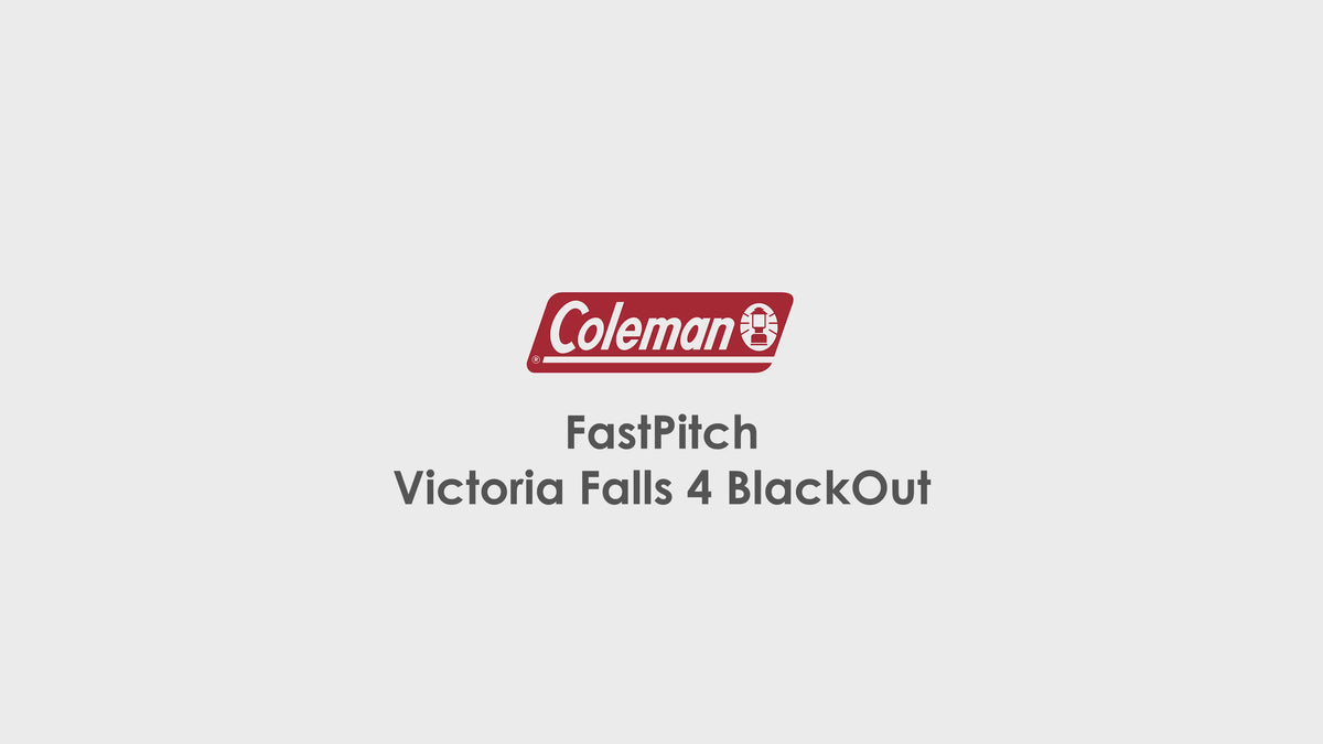 Video laden: Coleman FastPitch Victoria Falls 4 BlackOut Familienzelt | 4 Personen