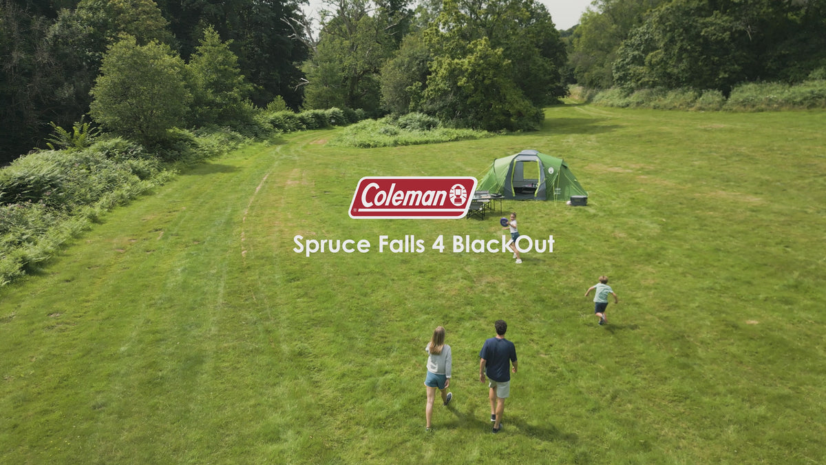 Video laden: Coleman Spruce Falls 4 Blackout Vis-a-Vis Familienzelt | 4 Personen