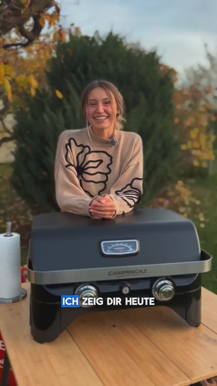 Video laden: Campingaz Attitude 2100 LX Gas-Tischgrill | 2 x Blue Flame Edelstahlbrenner