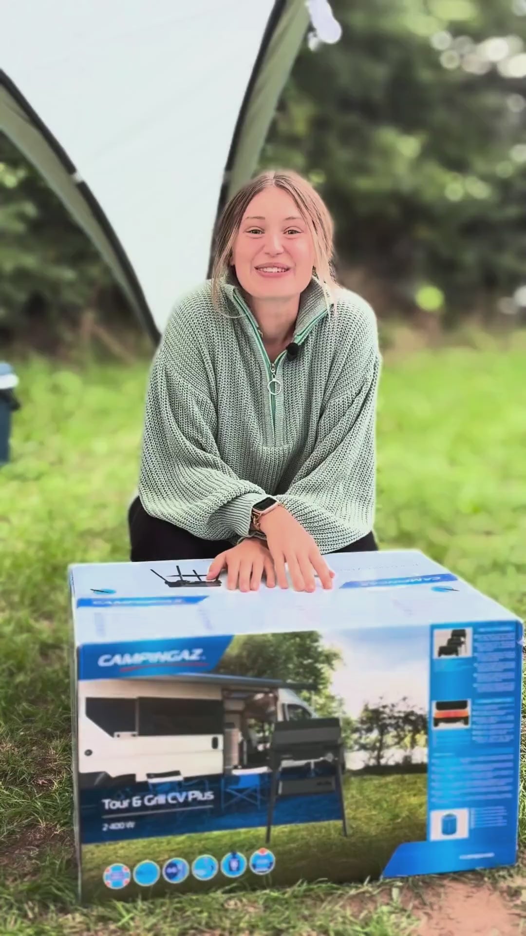 Video laden: Campingaz Tour &amp; Grill CV Plus | 3 in 1 Camping- und Tischgrill | 1 Brenner